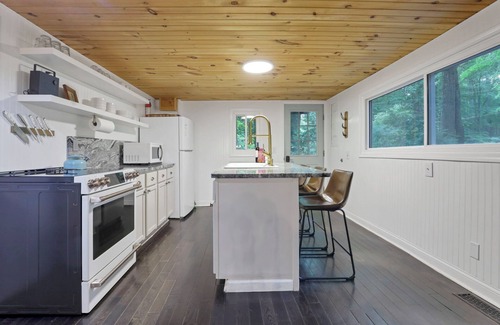 Rockbridge Cabin | The Roosevelt - Hot Tub, Outdoor games & Walk-to Lake