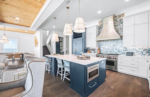 Riviera Beach House | The Sand Castle | Gulf-Front | Infinity Pool | Private Beach Access | Sleeps 40
