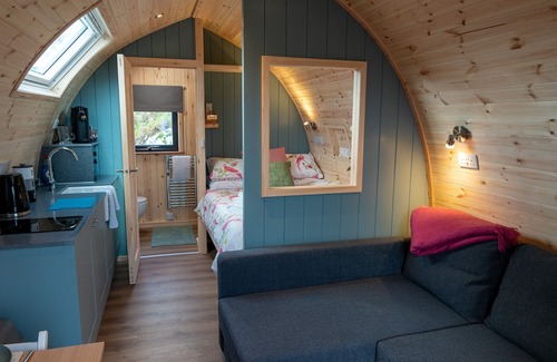 Underbarrow Cabin | The Shearing Shed - Modern Glamping Pod for two, with underfloor heating
