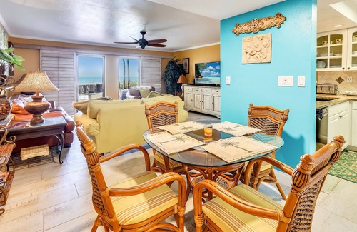 Redington Shores Condo | The Shores 103 Lovely Updates | Next to POOL | Beachfront Condo!