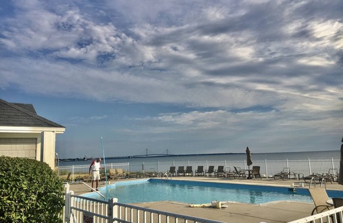 Mackinaw City Condo | The Shores at Mackinaw City Vacation Condo Rental -View of Mackinac Island 49757