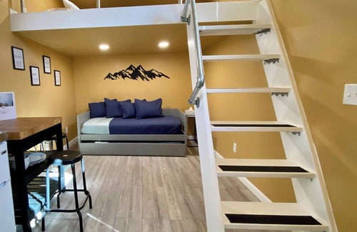 Lyons Resort | The Ski Haus - Themed Tiny Home with Vintage Ski Lodge Flair Near Estes Park
