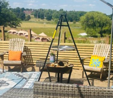 Hertford House | The stables farm stay private firepit bbq