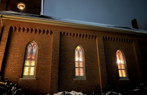 Three Rivers House | The Storybook Church. Beautiful vintage brick church built in 1878.
