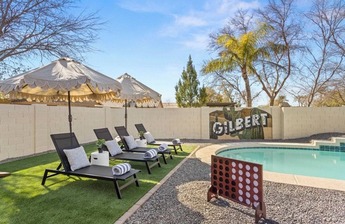 The Islands House | The Sunseeker near downtown Gilbert w/optional heated pool