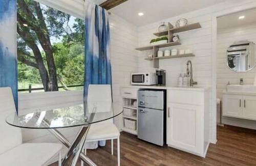 Dennis House | The Tiny 'Tainer | Tiny Shipping Container with HOT TUB