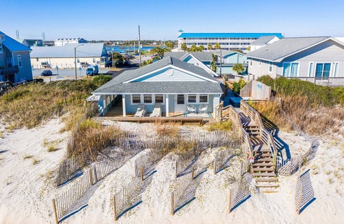 Surf City Cottage | The Turtle's Nest- Oceanfront Cottage - Hot Tub - Dog Friendly