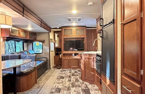 Nevada City House | The Ultimate Glamping experience. A spectacular unique pool with a hot tub & rv.