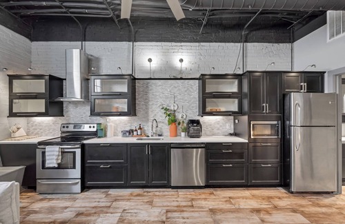 Jonesboro Apartment | The Union at 222 Loft w/Rooftop & Private Gated Parking
