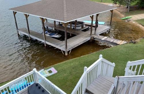 Dadeville House | The View at Lake Martin - with a boat dock and private boat ramp