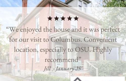 Downtown Columbus House | The Village Townhouse - 5 BR