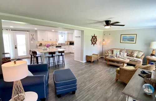 Gloucester House | The Yellowfin Inn- Down East Vacation Home with Sound Side Views