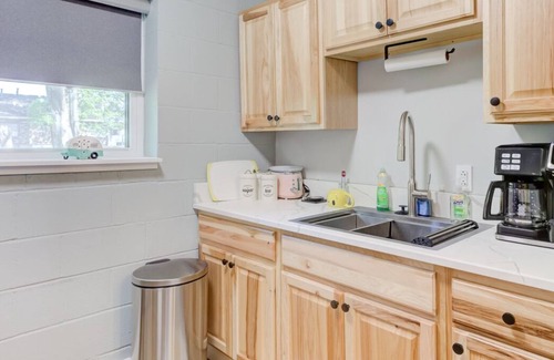 Medical District Apartment | Themed Lux Loft with King Bed, Free Parking & Wi-Fi