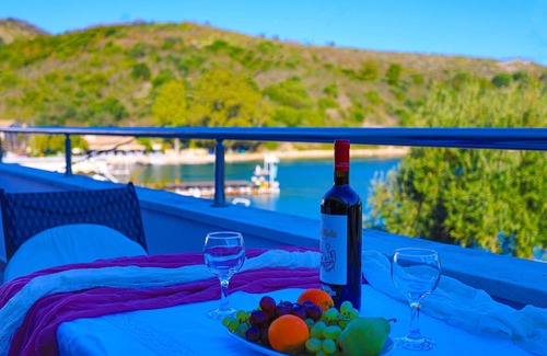 Agios Stefanos Apartment | Theophilos 2: Amazing location, Bay views, A/C, WiFi, sleeps 4