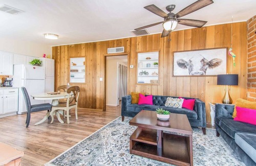 The Garden District House | This centrally located 1 bedroom features a full size pool and electric vehicle charging on site.