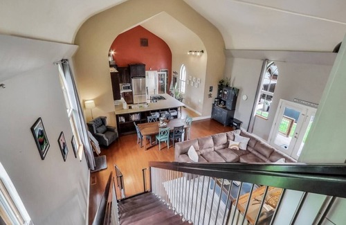 Enumclaw House | This church, converted to a full-time residence, was built in the 1800's but has been updated to modern standards.