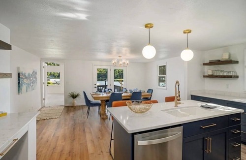 North Webster House | This house is located on North Webster Lake and features a hot tub.