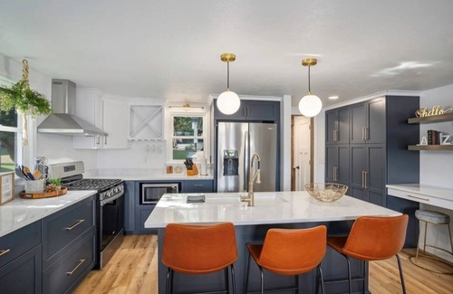 North Webster House | This house is located on North Webster Lake and features a hot tub.