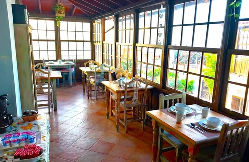 Vilaflor Apartment | This room is a bunk room with two single bunk beds. The bathroom and showers are shared with the two other bunk rooms . The room has a great view of the village square.