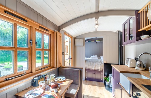 Oldstead Cottage | This shepherd’s hut with wood-fired fresh water hot tub is stunning.