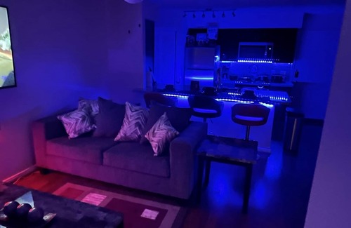 Houston Apartment | This spacious and cozy LED themed 2 bedroom 2 bathroom is awesome. Pool, Gym etc