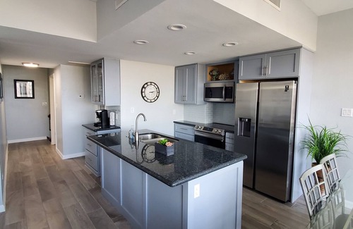 South Padre Island Condo | This Spacious Condo has views to the Gulf and Bay from this multilevel Condo!