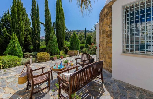 Giolou House | This stylish property has been tastefully furnished with a great mix of modern and antique pieces.