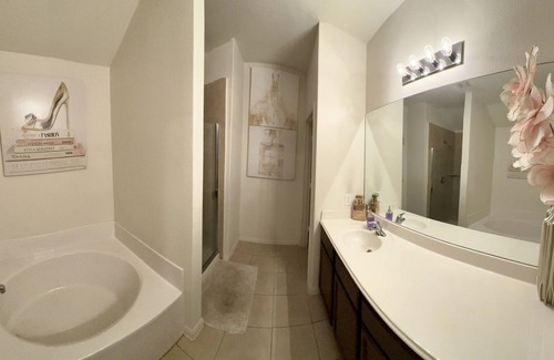 Iowa Colony House | This stylist 2 story home is perfect for couples or families.