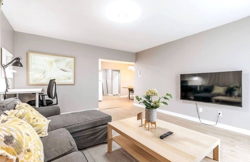 Lafleche Condo | Three bedroom apartment, Free parking. EV charger.
