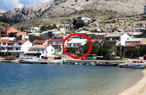 Metajna Apartment | Three bedroom apartment with terrace and sea view Metajna, Pag (A-6498-a)