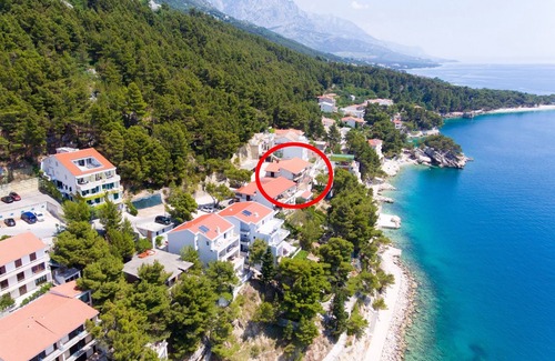 Brela Apartment | Three bedroom apartment with terrace and sea view Brela, Makarska (A-2718-a)