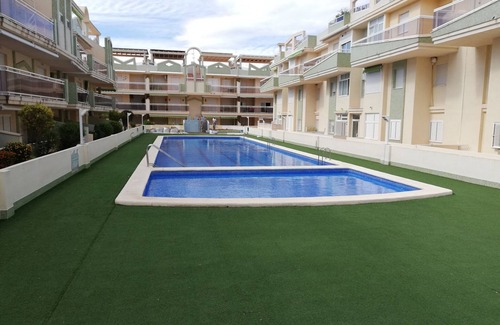 Xeraco Apartment | Three bedroom ground floor apartment with direct access to pool and common areas!