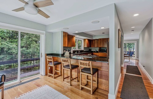 West Hartford House | Three Decks Hot Tub Fire Table | DeckHouse Retreat