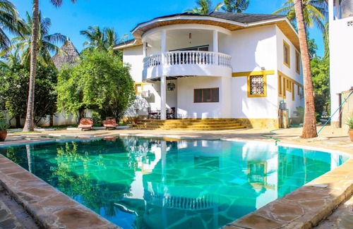 Galu Beach Villa | Tichi Villa- Private Villa in Diani Beach- 3 Minutes to the beach