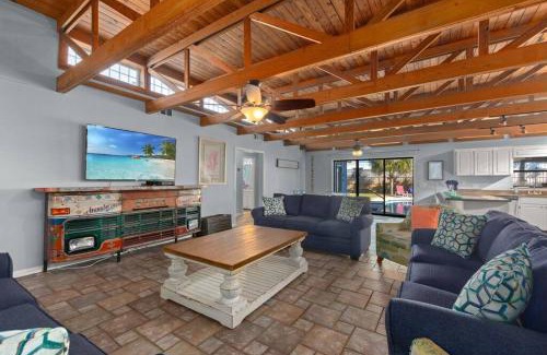 Thomas Drive House | Tiki Hut - Private Pool Home, Game Room, 5 Min Drive 2 Beach, FREE Daily Activities