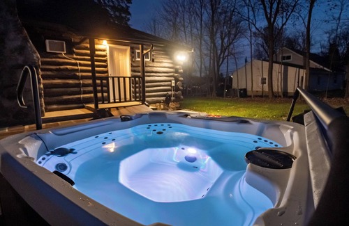 West Milford Cabin | Timber Lodge: Hot Tub, Fireplace & Fun for All !