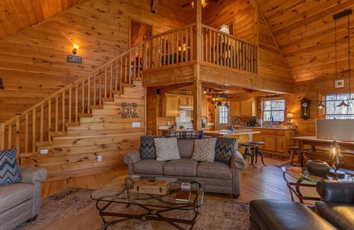 Todd Cabin | Timber Lodge - Private, Serene Cabin with Game Room for Kids