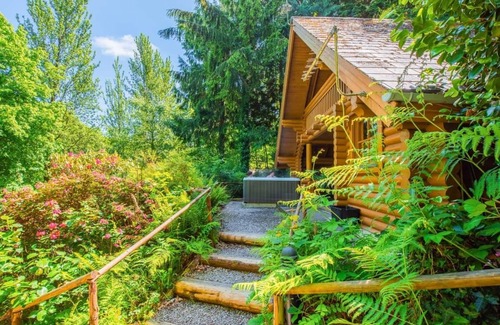 Westleigh Ski Chalet | Timber lodge set high in an elevated position.