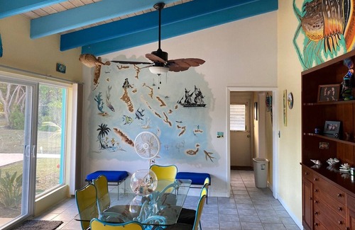 Rock Sound House | Time Flies is located on a safe/ friendly family island. Close to many beaches.