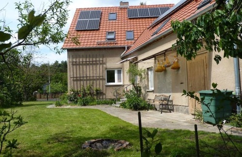 Hermsdorf House | Time-out house Jannowitz with fireplace, sauna and garden in Lower Lusatia