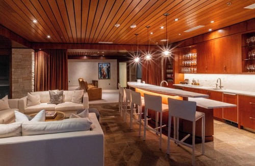 Downtown House | Timeless Retreat | Game Room, Private Cinema, & Rooftop Lounge with Spa & Views