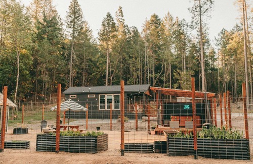 Grants Pass House | Tiny Cabin Retreat w/Hot Tub & Alpacas Rescue