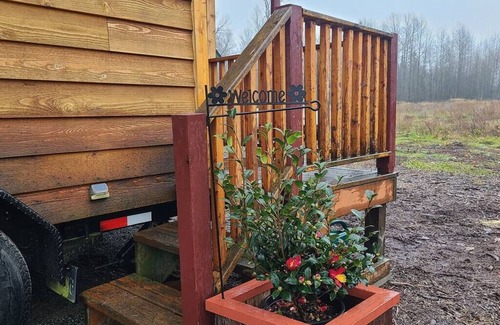 Buckley Cabin | Tiny Home Hotel Tumbleweed Cypress #1 on the farm