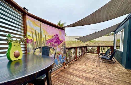 El Cajon Cabin | Tiny House Farm Stay with Outdoor Kitchen, Private Deck & Shared Pool