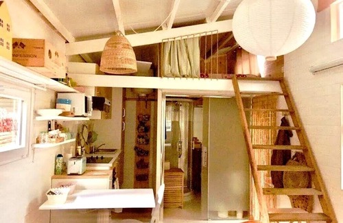 Meschers-sur-Gironde Ski Chalet | Tiny House La Cabane nestled under the trees 5 minutes from the beach