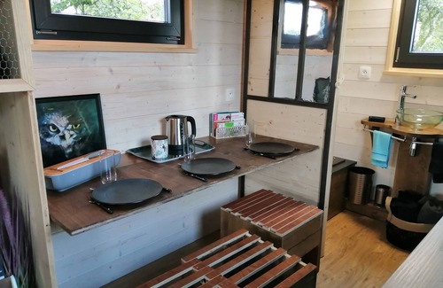 Bellefontaine Cabin | Tiny House & Private sauna with panoramic view