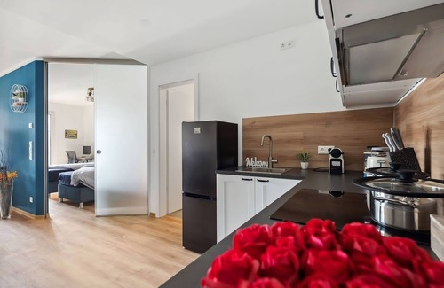 Wolfsburg Apartment | TomsFlat VW Bulli Apartment Wolfsburg - sustainable new building with parking