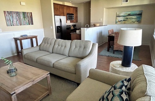 Galveston Condo | Top floor condo looking out at West Bay and the heated Sunset Pool/Lazy River!