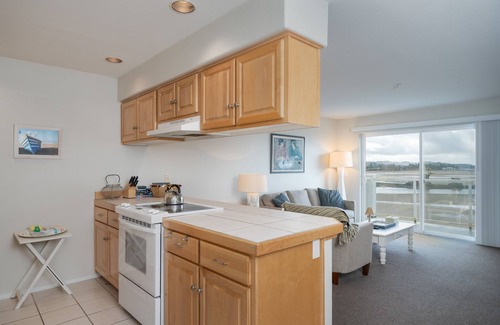Lincoln City Condo | Top floor condo with bay and ocean views in historic Taft, Lincoln City!