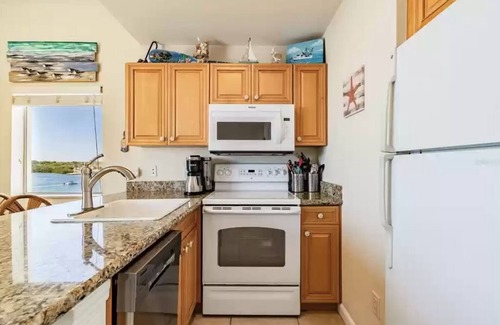 St. Petersburg - Clearwater Condo | Top-Floor Waterfront Condo with Bay view + Pool and Hot Tub